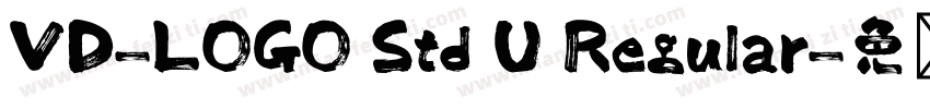 VD-LOGO Std U Regular字体转换